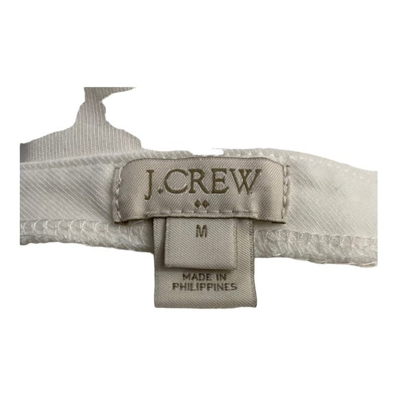 J.Crew womens bell sleeve blouse off white size medium. Round neckline. - Picture 8 of 10